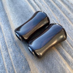 Photo14: [FHF/fishing house freedom] Wood Handle Knob Paddle Type 2 Ebony (1 piece) F-23