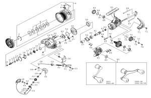 Photo1: [DAIWA] Genuine Spare Parts for 24 EMERALDAS X LT2500 Product code: 00060105 **Back-order (Shipping in 3-4 weeks after receiving order)