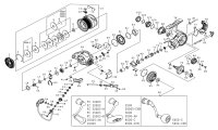 [DAIWA] Genuine Spare Parts for 25 CALDIA LT2500 Product code: 00060405 **Back-order (Shipping in 3-4 weeks after receiving order)