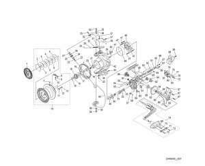 Photo1: [SHIMANO] Genuine Spare Parts for 25 ACTIVE CAST SD1120 Product Code: 048257 **Back-order (Shipping in 3-4 weeks after receiving order)