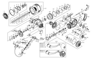 Photo1: [DAIWA] Genuine Spare Parts for 25 SALTIGA 14000-XH Product code: 00065085 **Back-order (Shipping in 3-4 weeks after receiving order)