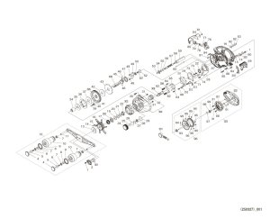 Photo1: [SHIMANO] Genuine Spare Parts for 25 Stile 101XG Product code: 048493 **Back-order (Shipping in 3-4 weeks after receiving order)