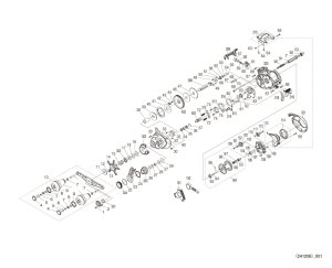 Photo1: [SHIMANO] Genuine Spare Parts for 25 ENGETSU CT 151HG Product code: 048646 **Back-order (Shipping in 3-4 weeks after receiving order)