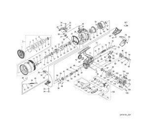 Photo1: [SHIMANO] Genuine Spare Parts for 25 EXSENCE C3000MHG Product Code: 048202 **Back-order (Shipping in 3-4 weeks after receiving order)