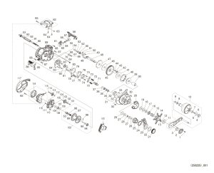 Photo1: [SHIMANO] Genuine Spare Parts for 25 GRAPPLER CT 150XG Product code: 048837 **Back-order (Shipping in 3-4 weeks after receiving order)