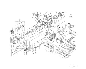 Photo1: [SHIMANO] Genuine Spare Parts for 25 Sephia XR C2000S Product Code: 048905 **Back-order (Shipping in 3-4 weeks after receiving order)