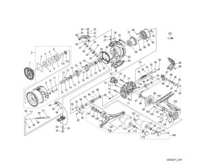 Photo1: [SHIMANO] Genuine Spare Parts for 25 Sephia XR C3000SDHHG Product Code: 048943 **Back-order (Shipping in 3-4 weeks after receiving order)
