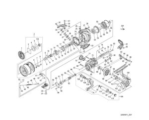 Photo1: [SHIMANO] Genuine Spare Parts for 25 Soare XR C2000SSPG Product Code: 048967 **Back-order (Shipping in 3-4 weeks after receiving order)