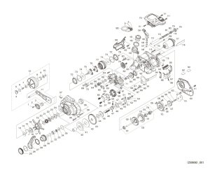 Photo1: [SHIMANO] Genuine Spare Parts for 25 Force Master 301 Product code: 047359 **Back-order (Shipping in 3-4 weeks after receiving order)