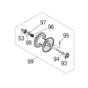 Photo1: [SHIMANO Genuine] 25 ENGETSU CT Spare Spool **Back-order (Shipping in 3-4 weeks after receiving order)
