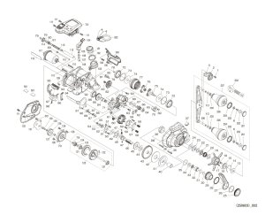 Photo1: [SHIMANO] Genuine Spare Parts for 25 Force Master 300DH Product code: 047342 **Back-order (Shipping in 3-4 weeks after receiving order)