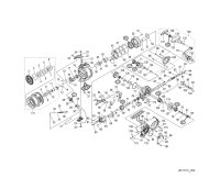[SHIMANO] Genuine Spare Parts for 22 BB-X HYPER FORCE C3000DXXG S RIGHT Product Code: 044938 **Back-order (Shipping in 3-4 weeks after receiving order)
