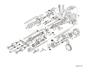 Photo1: [SHIMANO] Genuine Spare Parts for 18 OCEA CONQUEST CT 201PG Product code: 038197 **Back-order (Shipping in 3-4 weeks after receiving order)