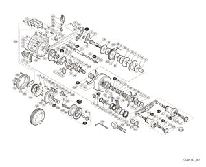 Photo1: [SHIMANO] Genuine Spare Parts for 18 OCEA CONQUEST CT 200PG Product code: 038173 **Back-order (Shipping in 3-4 weeks after receiving order)