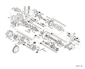 Photo1: [SHIMANO] Genuine Spare Parts for 18 OCEA CONQUEST CT 200HG Product code: 038166 **Back-order (Shipping in 3-4 weeks after receiving order)
