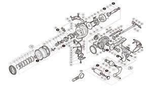 Photo1: [SHIMANO] Genuine Spare Parts for 18 CARDIFF CI4+ C3000MHG Product Code: 039354 **Back-order (Shipping in 3-4 weeks after receiving order)