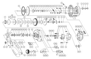 Photo1: [DAIWA] Genuine Spare Parts for 25 SALTIGA 10L Product code: 00631601 **Back-order (Shipping in 3-4 weeks after receiving order)