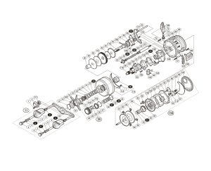 Photo1: [SHIMANO] Genuine Spare Parts for 14-15 CALCUTTA CONQUEST 201 Product code:032058 **Back-order (Shipping in 3-4 weeks after receiving order)