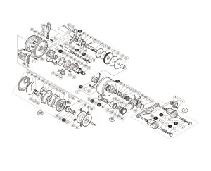 Photo1: [SHIMANO] Genuine Spare Parts for 14-15 CALCUTTA CONQUEST 200 Product code: 032041 **Back-order (Shipping in 3-4 weeks after receiving order)