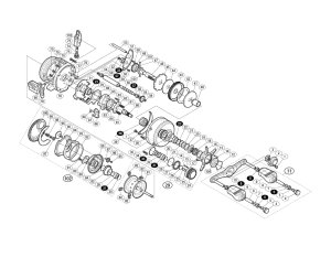 Photo1: [SHIMANO] Genuine Spare Parts for 14-15 CALCUTTA CONQUEST 100 HG Product code: 034373 **Back-order (Shipping in 3-4 weeks after receiving order)