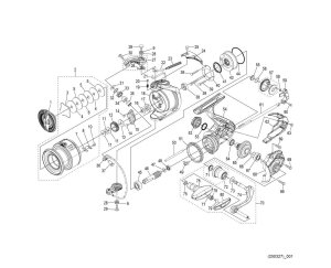 Photo1: [SHIMANO] Genuine Spare Parts for 26 NASCI C3000 Product Code: 048134 **Back-order (Shipping in 3-4 weeks after receiving order)