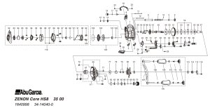 Photo1: [ABU] Genuine Spare Parts for ZENON Core HS8 Product code: 1640998 **Back-order (Shipping in 3-4 weeks after receiving order)