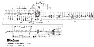 Photo1: [ABU] Genuine Spare Parts for ZENON Core HS8-L Product code: 1641089 **Back-order (Shipping in 3-4 weeks after receiving order)