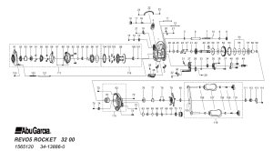 Photo1: [ABU] Genuine Spare Parts for REVO5 ROCKET Product code:1565120 **Back-order (Shipping in 3-4 weeks after receiving order)