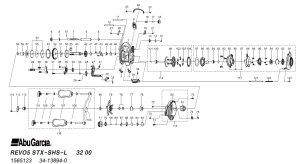 Photo1: [ABU] Genuine Spare Parts for REVO5 STX-SHS-L Product code:1565123 **Back-order (Shipping in 3-4 weeks after receiving order)