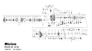 Photo1: [ABU] Genuine Spare Parts for REVO5 SX Product code:1565152 **Back-order (Shipping in 3-4 weeks after receiving order)
