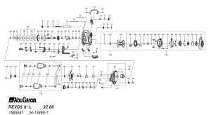 Photo1: [ABU] Genuine Spare Parts for REVO5 X-L Product code:1565047 **Back-order (Shipping in 3-4 weeks after receiving order)