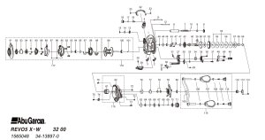 Photo1: [ABU] Genuine Spare Parts for REVO5 X-Winch Product code:1565048 **Back-order (Shipping in 3-4 weeks after receiving order)