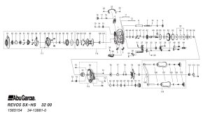 Photo1: [ABU] Genuine Spare Parts for REVO5 SX-HS Product code:1565154 **Back-order (Shipping in 3-4 weeks after receiving order)