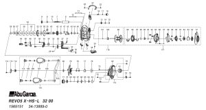 Photo1: [ABU] Genuine Spare Parts for REVO5 X-HS-L Product code:1565151 **Back-order (Shipping in 3-4 weeks after receiving order)