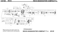 [ABU] Genuine Spare Parts for REVO BIGSHOOTER COMPACT7-L Product code:1487595 **Back-order (Shipping in 3-4 weeks after receiving order)