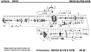 Photo1: [ABU] Genuine Spare Parts for REVO ELITE8 IVCB Product code:1478315 **Back-order (Shipping in 3-4 weeks after receiving order)