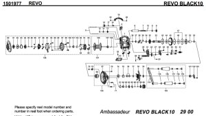 Photo1: [ABU] Genuine Spare Parts for REVO BLACK10 Product code:1501977 **Back-order (Shipping in 3-4 weeks after receiving order)