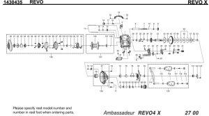 Photo1: [ABU] Genuine Spare Parts for REVO X Product code:1430435 **Back-order (Shipping in 3-4 weeks after receiving order)
