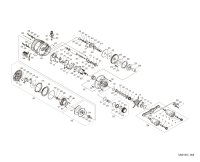 [SHIMANO] Genuine Spare Parts for 26 CALCUTTA CONQUEST DC 200PG RIGHT Product code: 048714 **Back-order (Shipping in 3-4 weeks after receiving order)