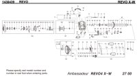 [ABU] Genuine Spare Parts for REVO X-W Product code:1430439 **Back-order (Shipping in 3-4 weeks after receiving order)