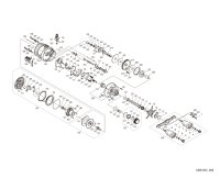 [SHIMANO] Genuine Spare Parts for 26 CALCUTTA CONQUEST DC 200HG RIGHT Product code: 048738 **Back-order (Shipping in 3-4 weeks after receiving order)