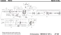 [ABU] Genuine Spare Parts for REVO X-W-L Product code:1430440 **Back-order (Shipping in 3-4 weeks after receiving order)