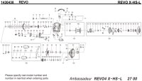 [ABU] Genuine Spare Parts for REVO X-HS-L Product code:1430438 **Back-order (Shipping in 3-4 weeks after receiving order)