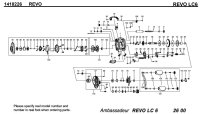 [ABU] Genuine Spare Parts for REVO LC6 Product code: 1418226 **Back-order (Shipping in 3-4 weeks after receiving order)