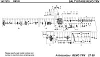[ABU] Genuine Spare Parts for SALTYSTAGE REVO TRV Product code: 1417875**Back-order (Shipping in 3-4 weeks after receiving order)