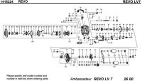 [ABU] Genuine Spare Parts for Revo LV7 Product code: 1418224 **Back-order (Shipping in 3-4 weeks after receiving order)