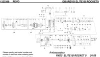 [ABU] Genuine Spare Parts for REVO ELITE IB ROCKET9 Product code:1323389 **Back-order (Shipping in 3-4 weeks after receiving order)
