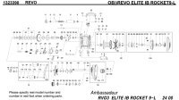 [ABU] Genuine Spare Parts for REVO ELITE IB ROCKET9-L Product code:1323390 **Back-order (Shipping in 3-4 weeks after receiving order)