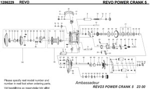 Photo1: [ABU] Genuine Spare Parts for REVO POWER CRANK 5 Product code:1286229**Back-order (Shipping in 3-4 weeks after receiving order)