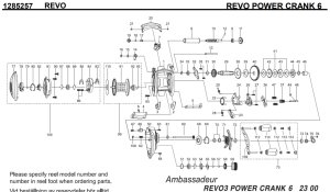Photo1: [ABU] Genuine Spare Parts for REVO POWER CRANK 6 Product code:1285257**Back-order (Shipping in 3-4 weeks after receiving order)